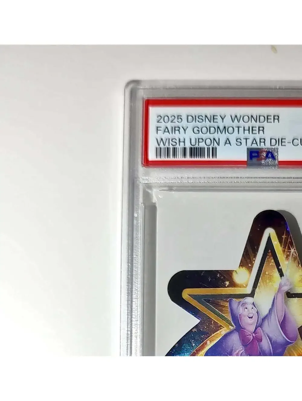 Fairy Godmother 2025 Topps Chrome Disney #W-20 Wish Upon A Star Die Cut PSA 9